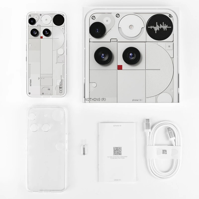 گوشی موبایل ناتینگ مدل Phone 3 دو سیم‌کارت ظرفیت 256 گیگابایت و رم 12 گیگابایت