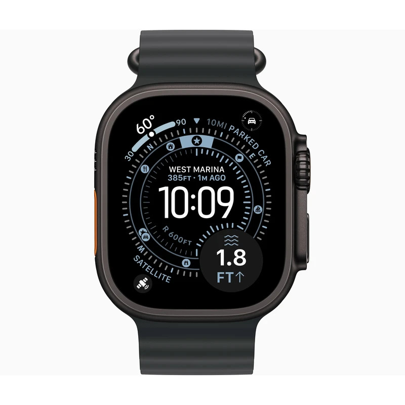 ساعت هوشمند 49 میلی متری اپل مدل Ultra 3 Black Titanium Case با بند Ocean